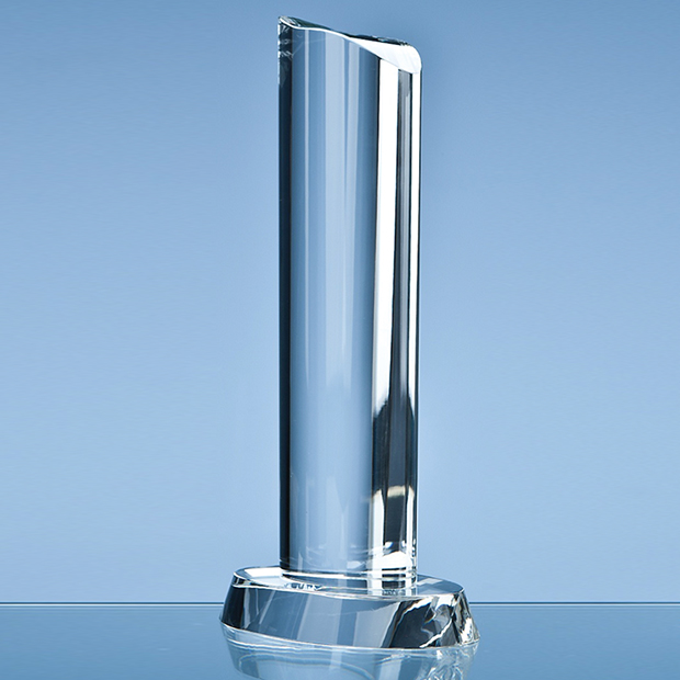 25.5cm Optical Crystal Oval Column Award