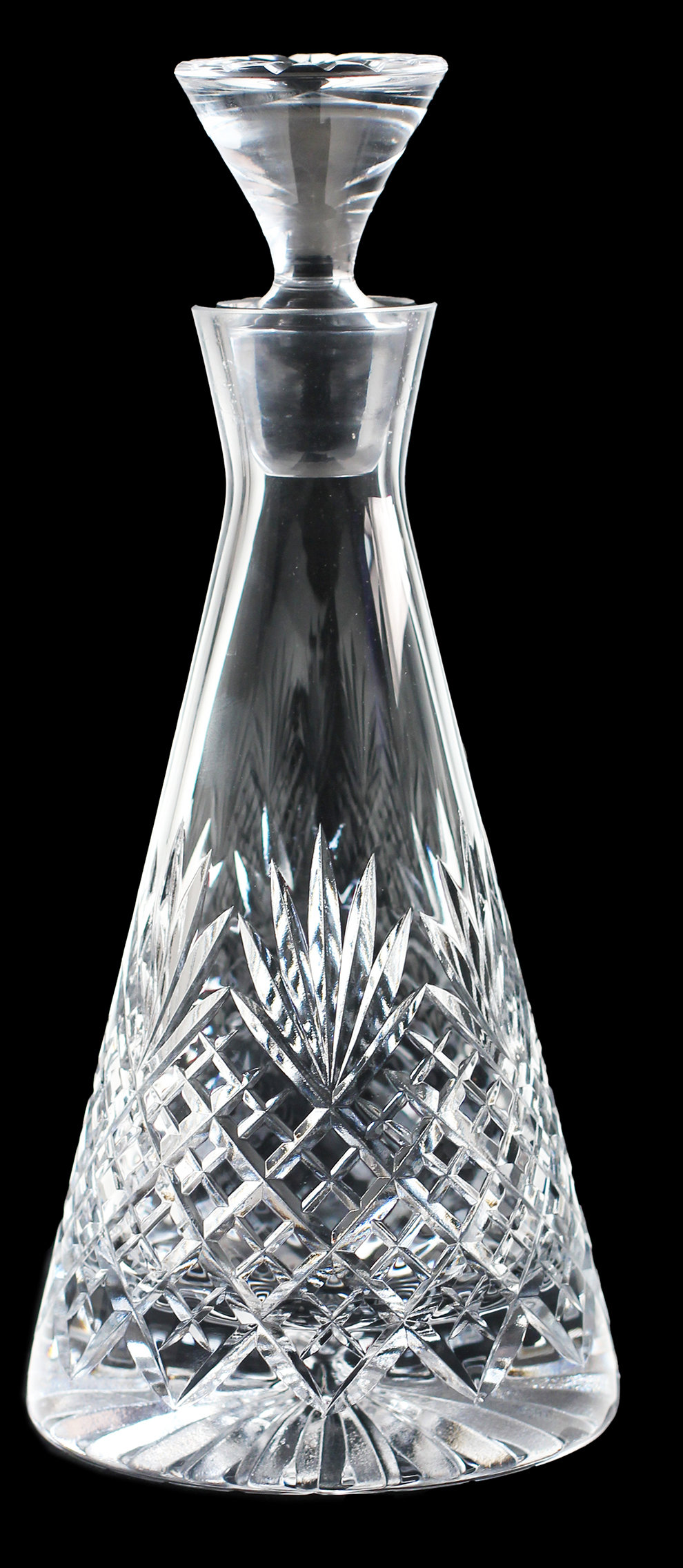 BRIERLEY HILL CRYSTAL PYRAMID DECANTER