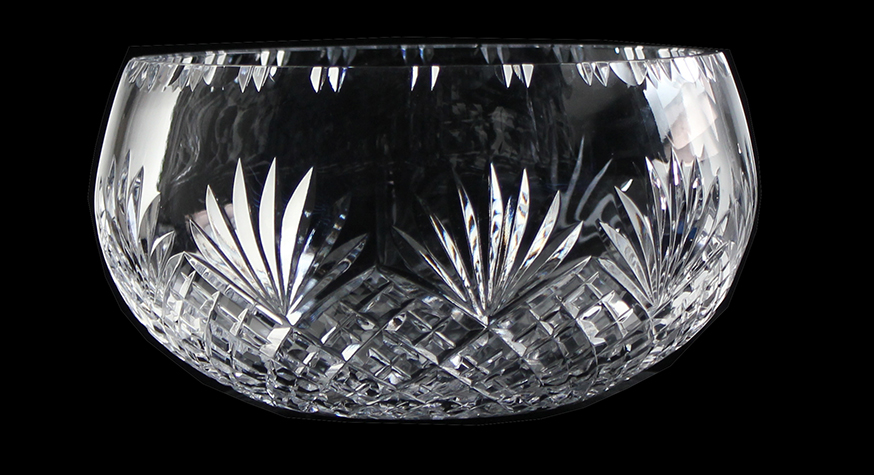 BRIERLEY HILL CRYSTAL 8 inch Round Sided Bowl Westminster